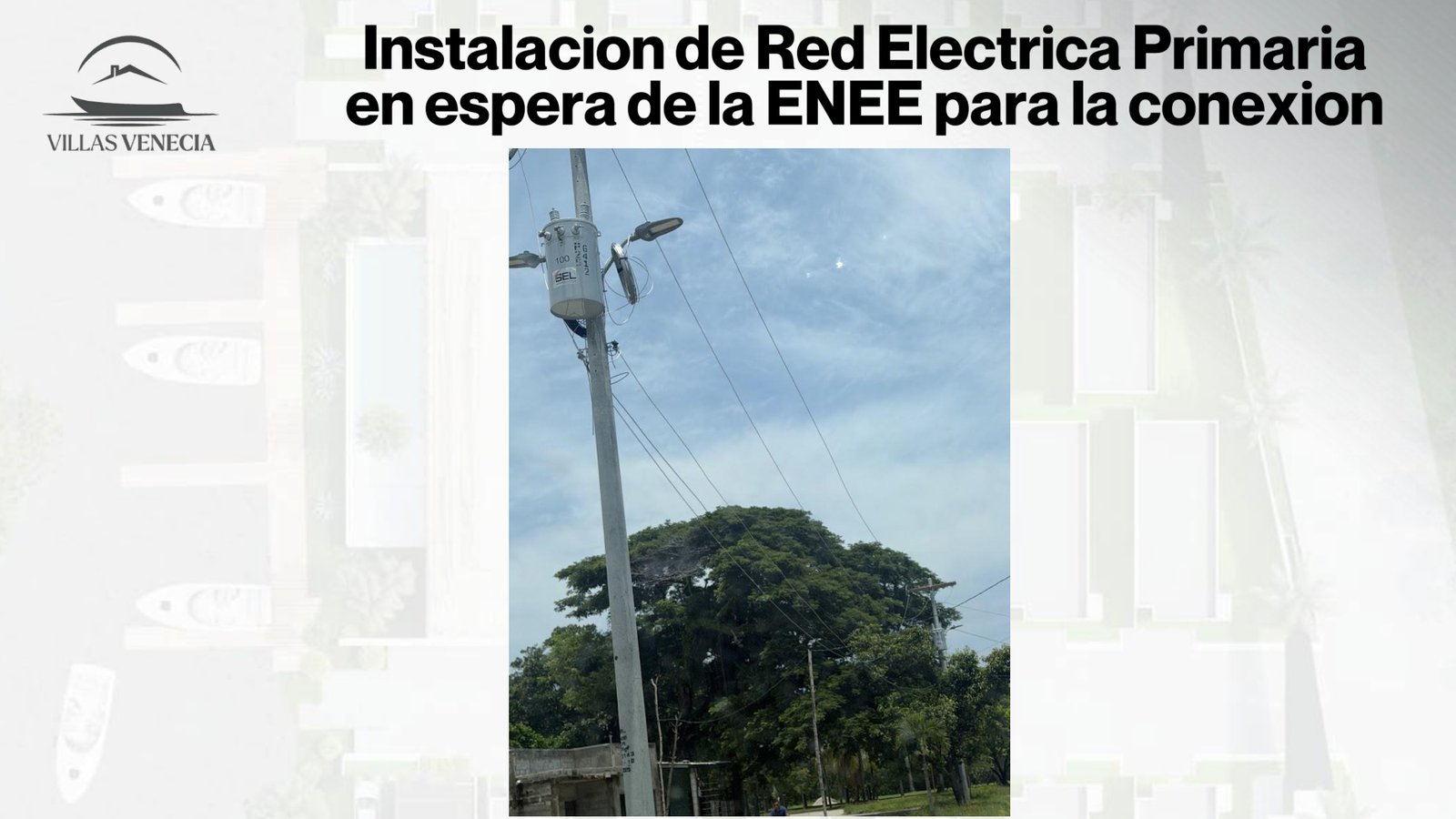 Instalación de red eléctrica primaria